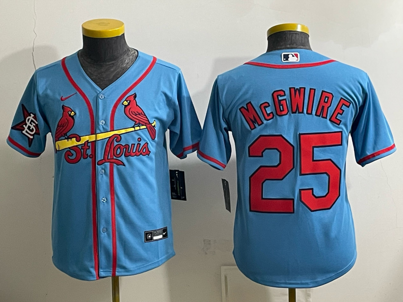 Youth 2026 St.Louis Cardinals #25 Lowder blue Nike MLB Jersey 0903001->youth mlb jersey->Youth Jersey